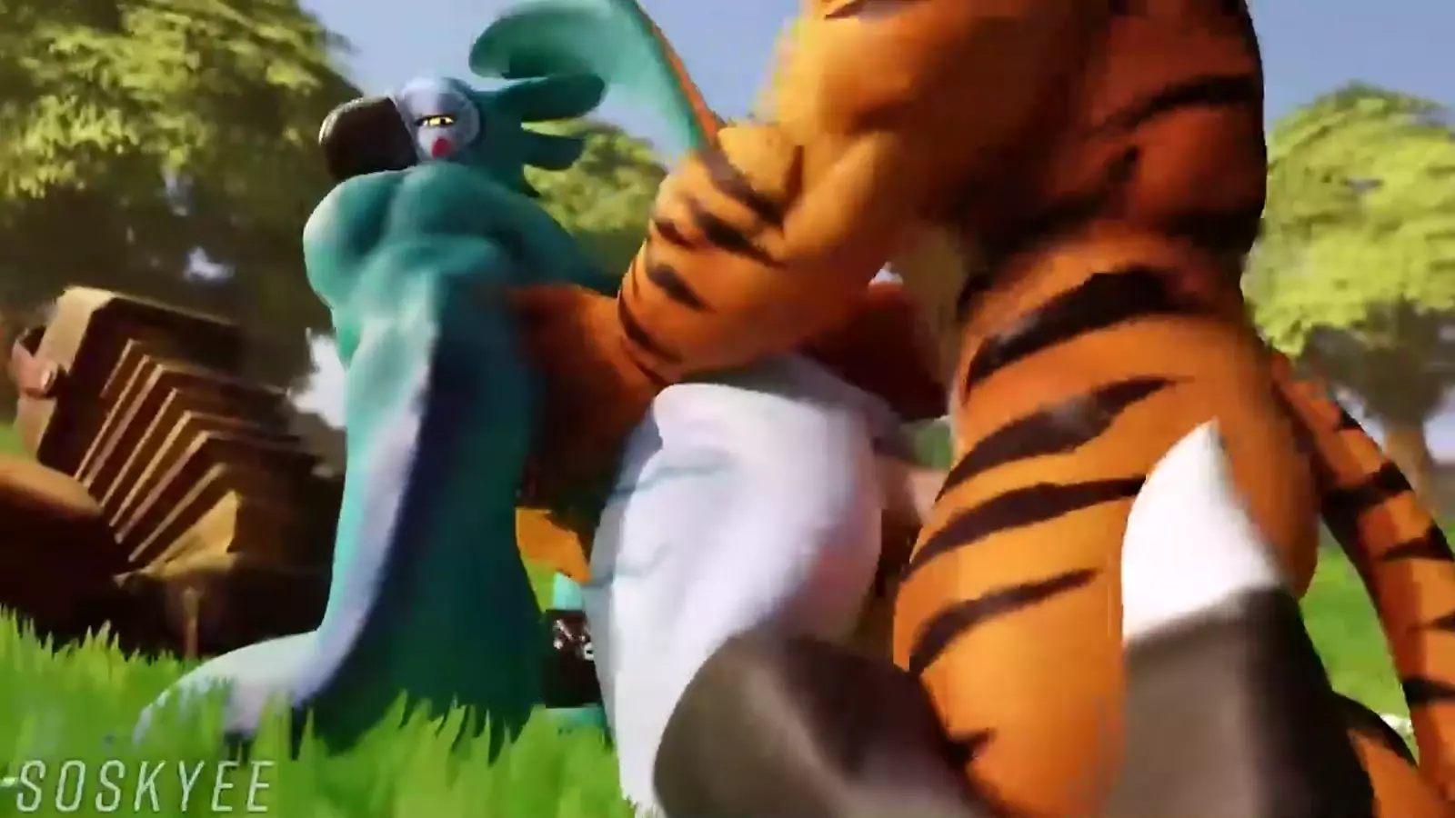 Humanoid step penetrating a giant breasted todd anthro